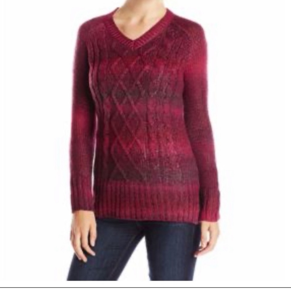 Prank Leisel Cable Knit Sweater | Plums | L